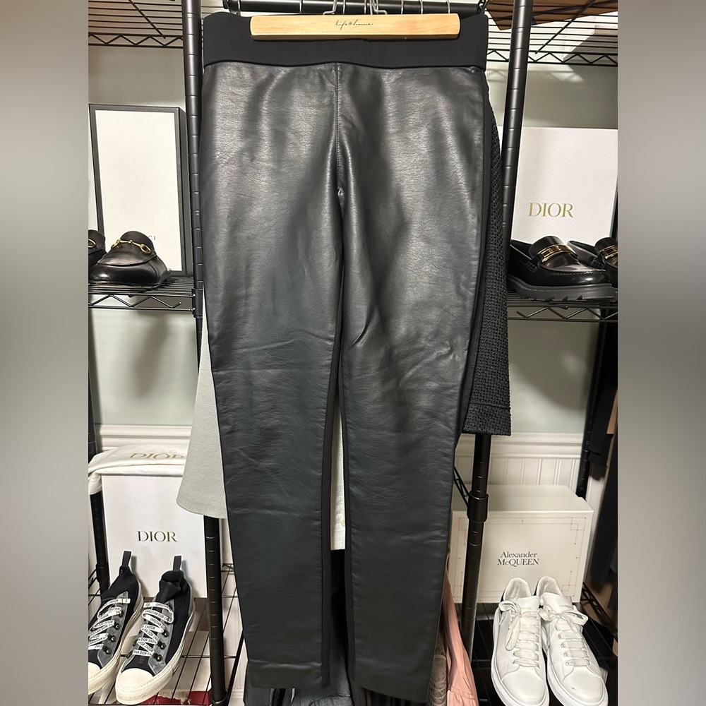 Club Monaco Faux Leather Front Pants